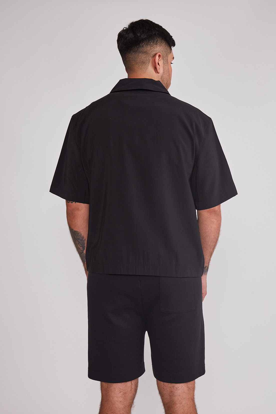Camisa Hombre Boxy Fit Negro Sioux 2