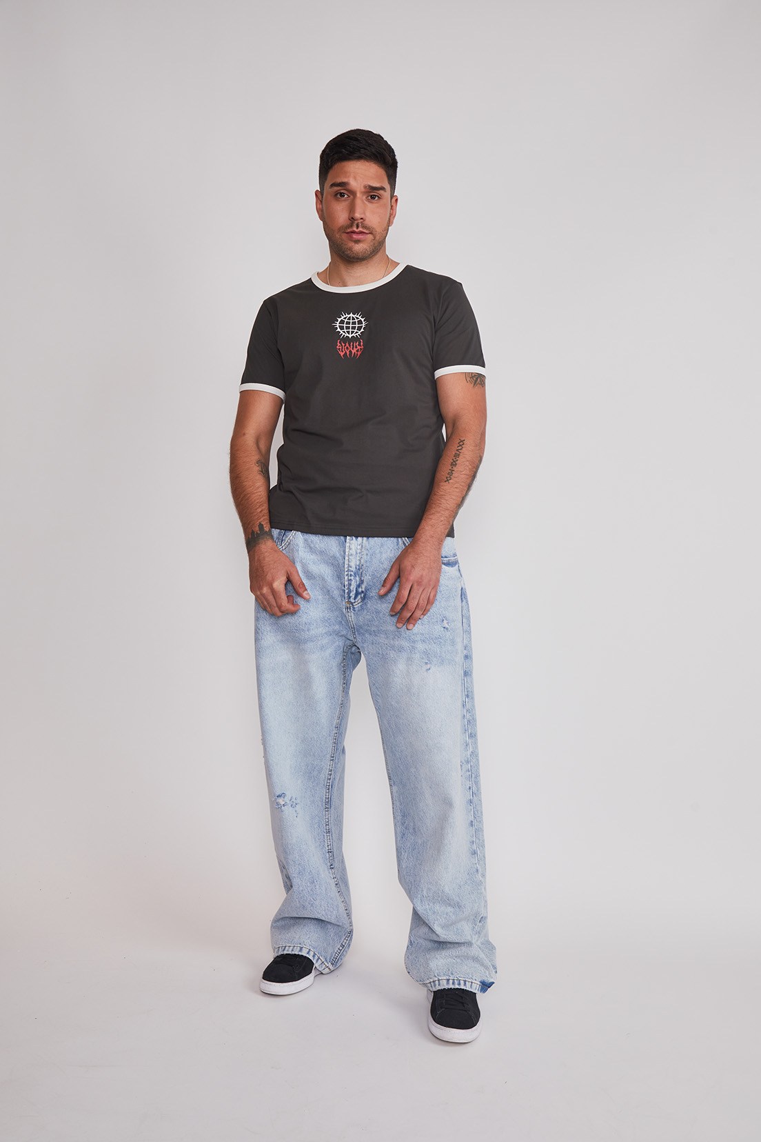 Jeans Hombre Baggy Celeste Sioux 5