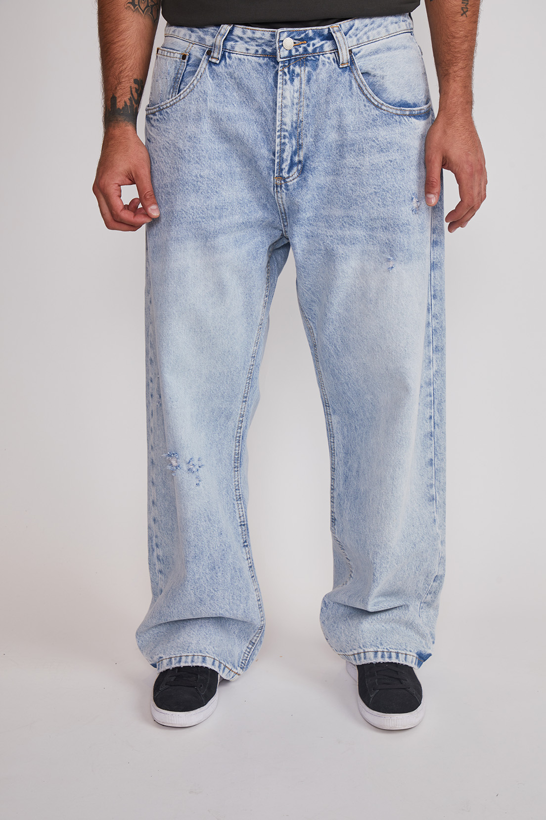 Jeans Hombre Baggy Celeste Sioux 1