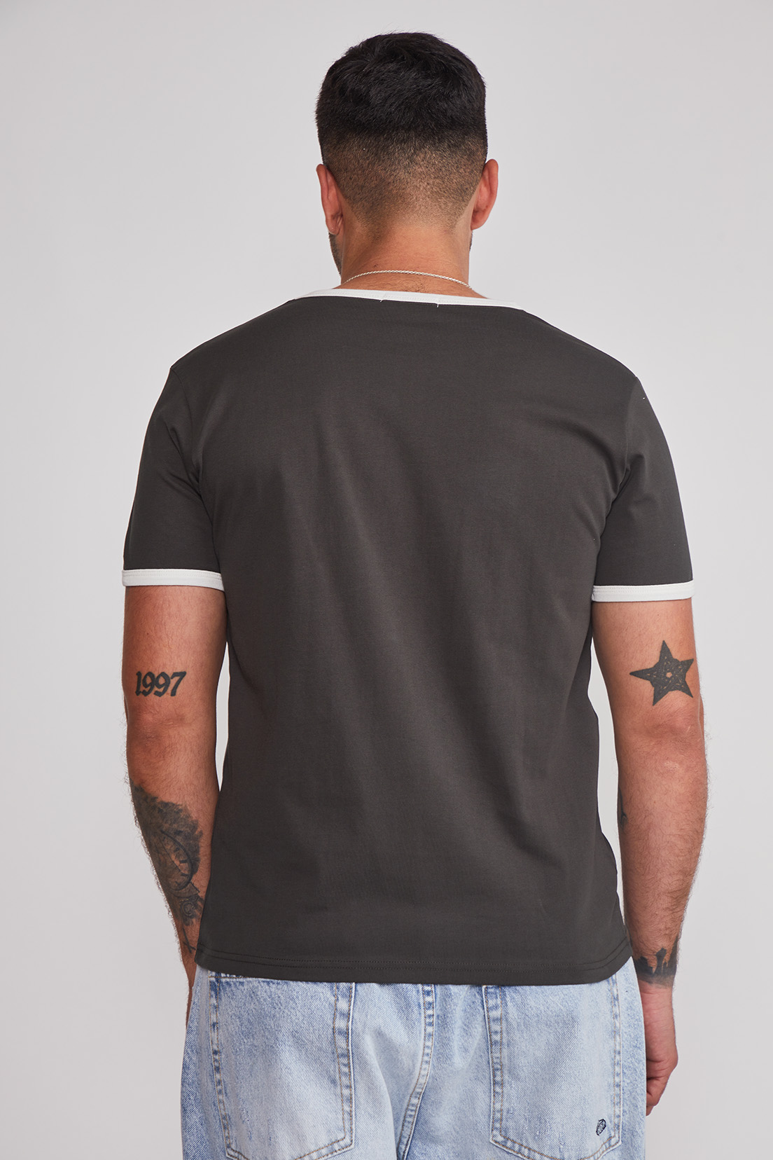 Polera Hombre Contraste Acero Sioux 2