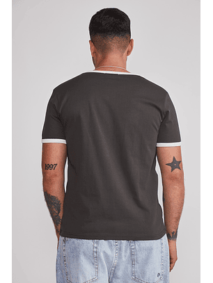 Polera Hombre Contraste Acero Sioux
