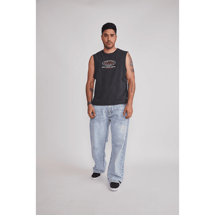 Polera Sin Manga Hombre Death Negro Sioux 5