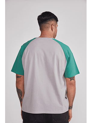 Polera Hombre Parche Gris Sioux