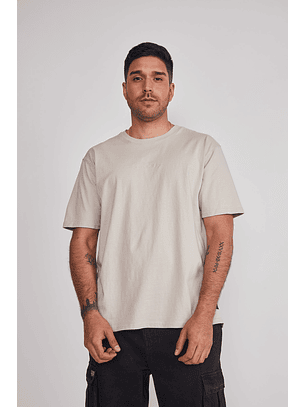 Polera Hombre Moda Relaxed Gris Sioux