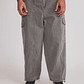 Pantalón Hombre Baggy Cargo Gris Sioux - Miniatura 1
