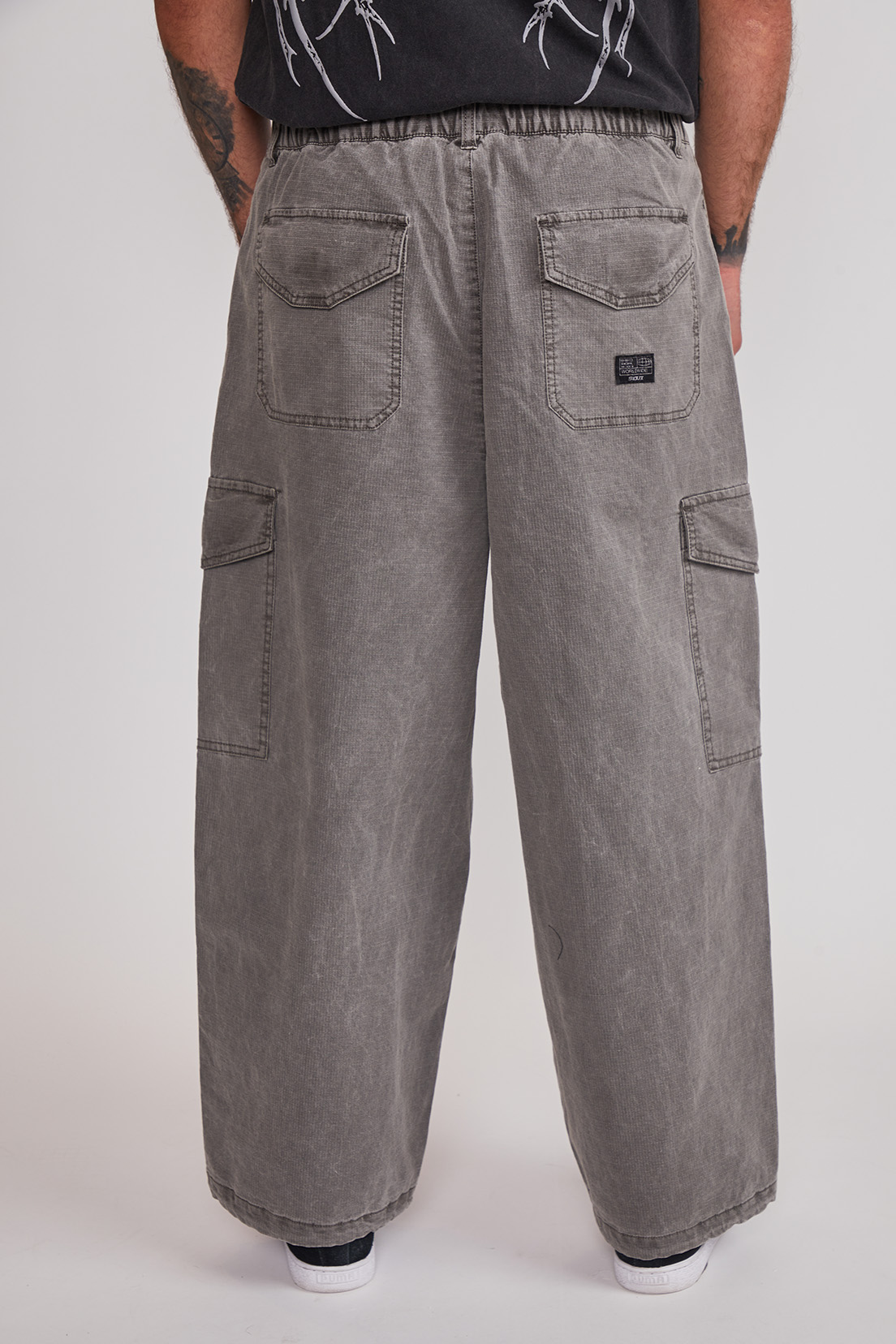 Pantalón Hombre Baggy Cargo Gris Sioux 2