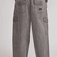 Pantalón Hombre Baggy Cargo Gris Sioux - Miniatura 2