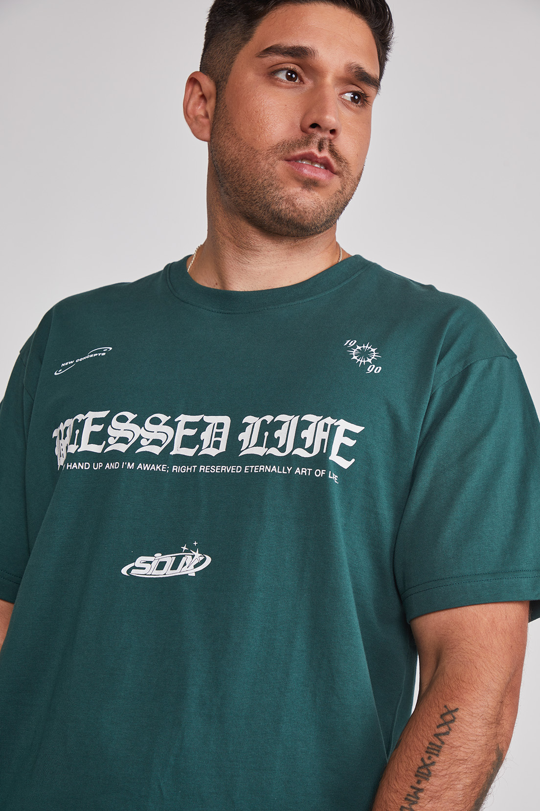 Polera Hombre Siete Verde Sioux 4