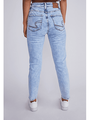Jeans Mujer Azul Slim Fit Básico Sioux