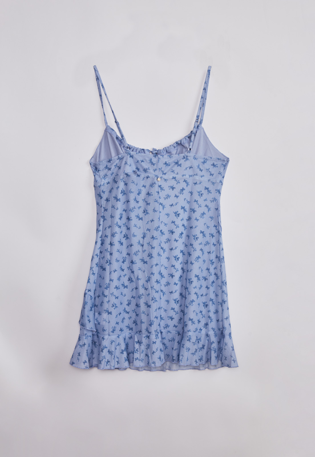 Vestido Mujer Corto Mesh Azul Sioux 3