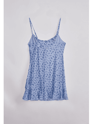 Vestido Mujer Corto Mesh Azul Sioux