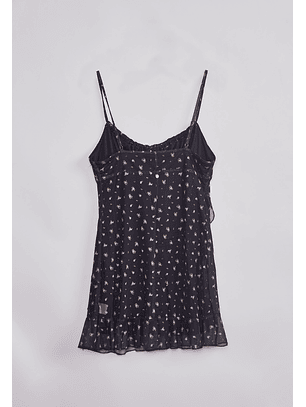 Vestido Mujer Corto Mesh Negro Sioux