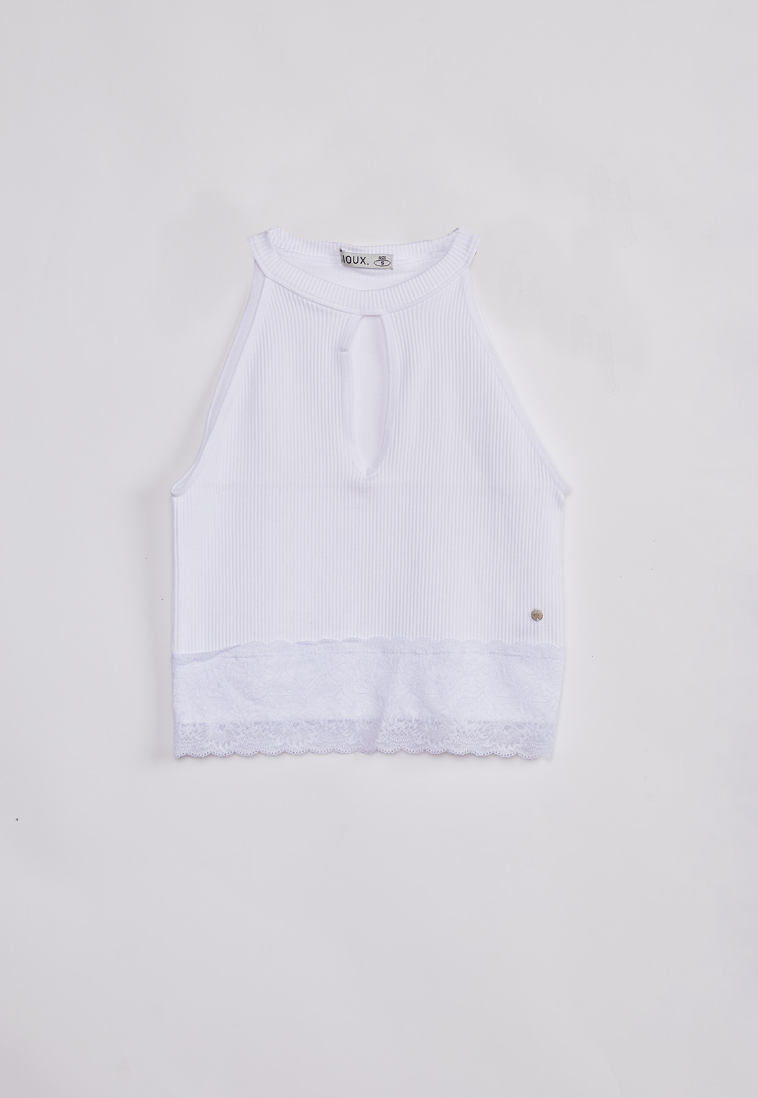 Peto Mujer Seamless Encaje Blanco Sioux 1