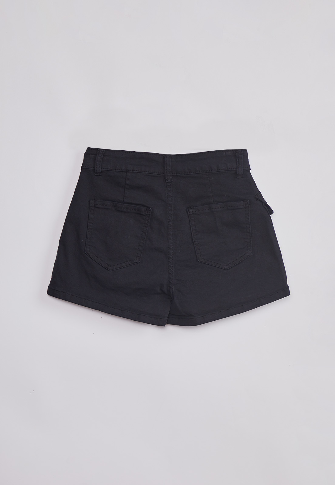 Falda Short Mujer Cargo Negro Sioux 2