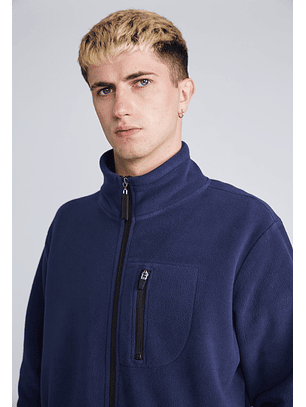 Polerón Polar Básico Azul Sioux