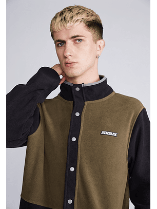 Chaqueta Polar Broches Negro Sioux