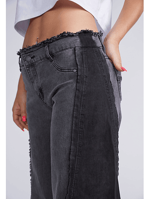 Jeans Maxi Wide Leg Gris Sioux