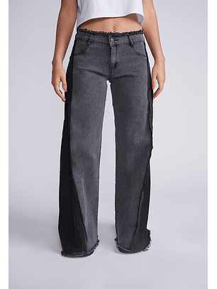 Jeans Maxi Wide Leg Gris Sioux