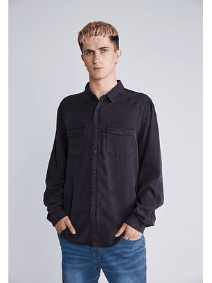 Camisa Lyocell Grafito Gris Sioux