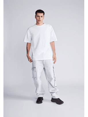 Jeans Maxi Cargo Celeste Sioux