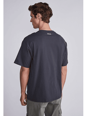 Polera Hombre Negro Station Sioux