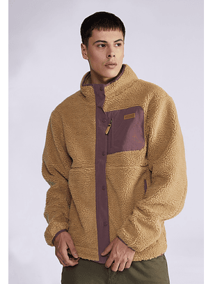 Chaqueta Broches Bolsillo Beige Sioux