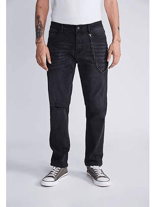 Jeans Skinny Cadena Negro Sioux