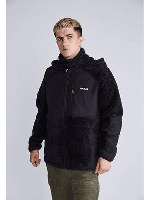 Chaqueta Cierre Tirador Neón Negro Sioux