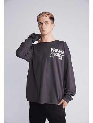 Polera Manga Larga Newest Motor Acero Sioux