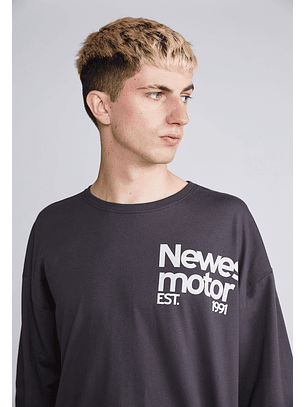 Polera Manga Larga Newest Motor Acero Sioux