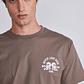 Polera Hombre Café Calavera Never Look Back Sioux - Miniatura 3