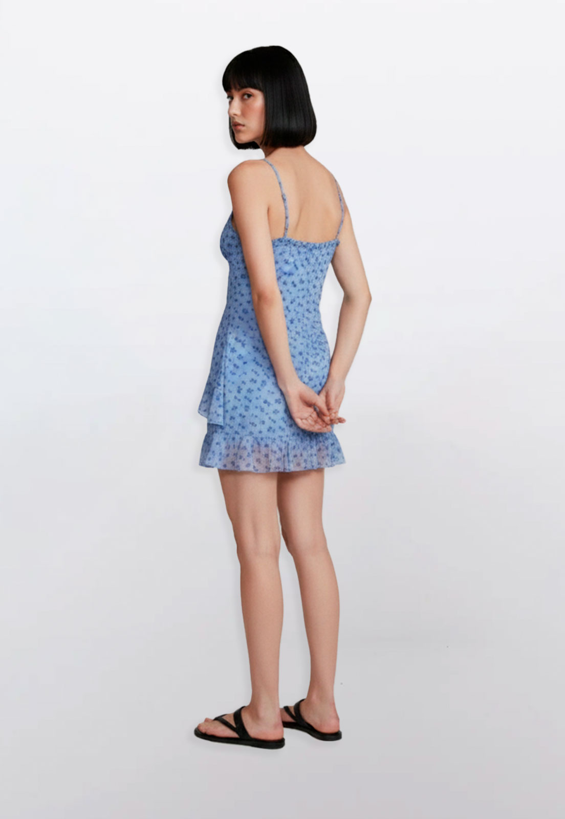 Vestido Mujer Corto Mesh Azul Sioux 2