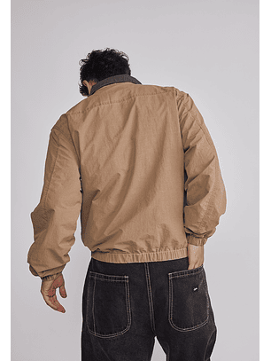 Chaqueta Hombre Cuello Contraste Café Sioux