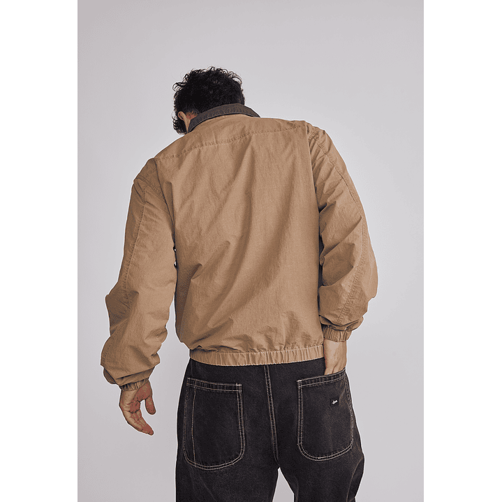 Chaqueta Hombre Cuello Contraste Café Sioux 5