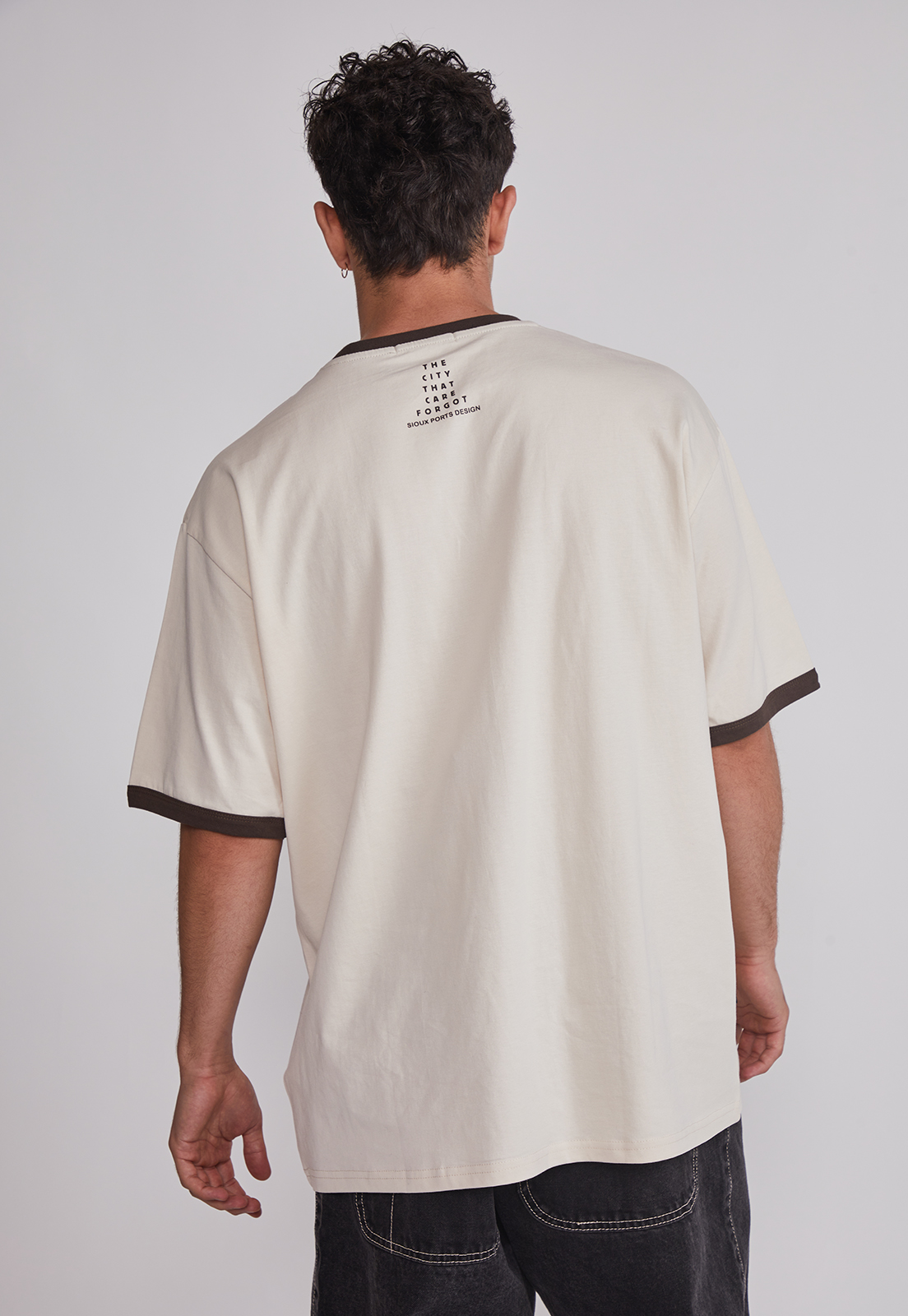 Polera Hombre Contraste Beige Sioux 2