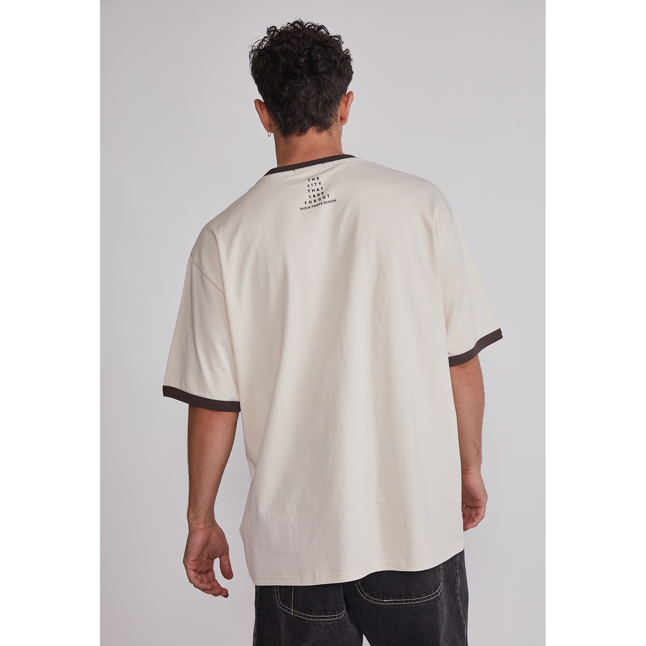 Polera Hombre Contraste Beige Sioux 5