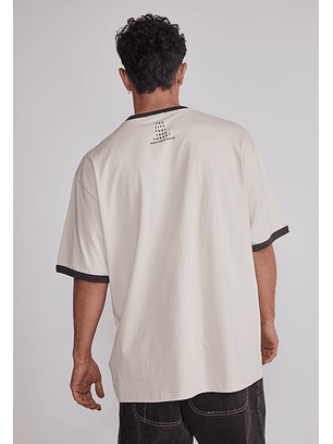 Polera Hombre Contraste Beige Sioux