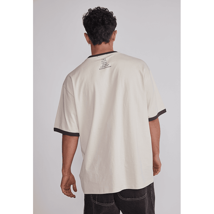 Polera Hombre Contraste Beige Sioux 5
