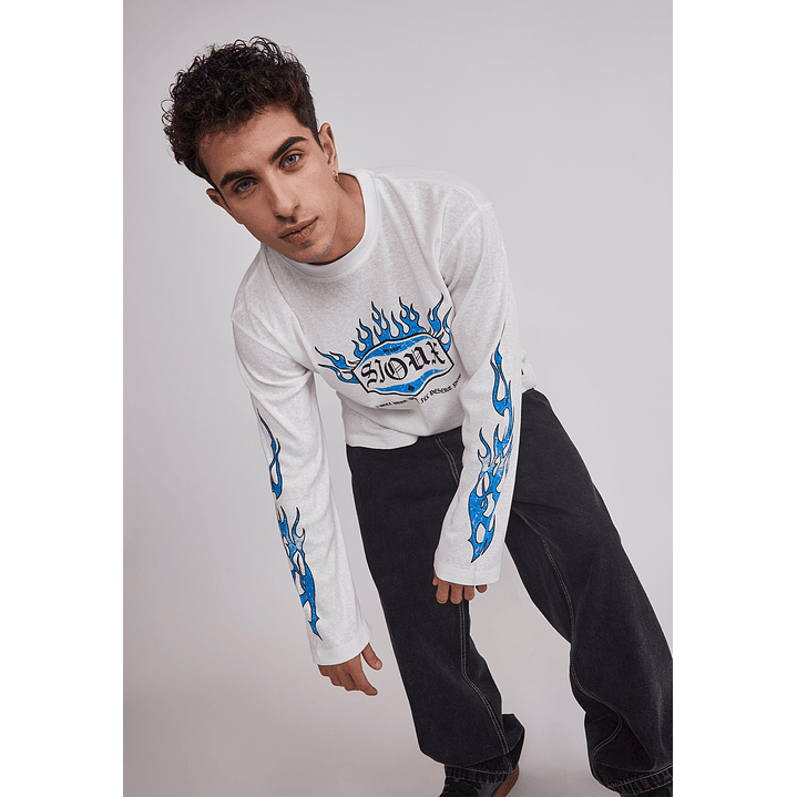 Polera Hombre Llamas Crudo Sioux 4