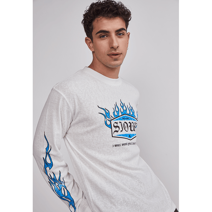 Polera Hombre Llamas Crudo Sioux 5