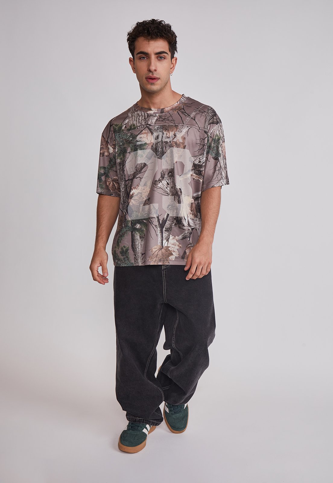 Polera Hombre Malla Fútbol Café Sioux 3