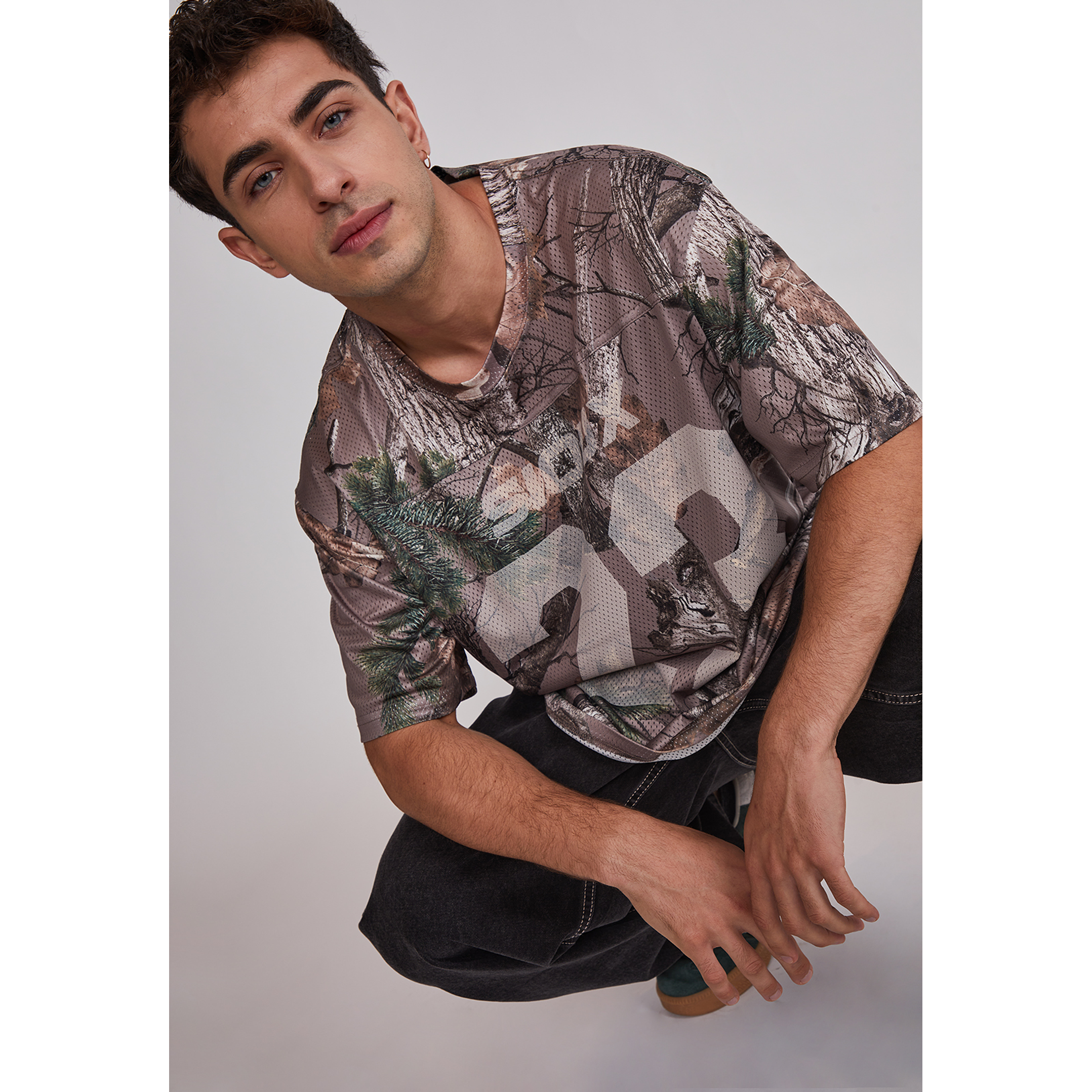 Polera Hombre Malla Fútbol Café Sioux 3