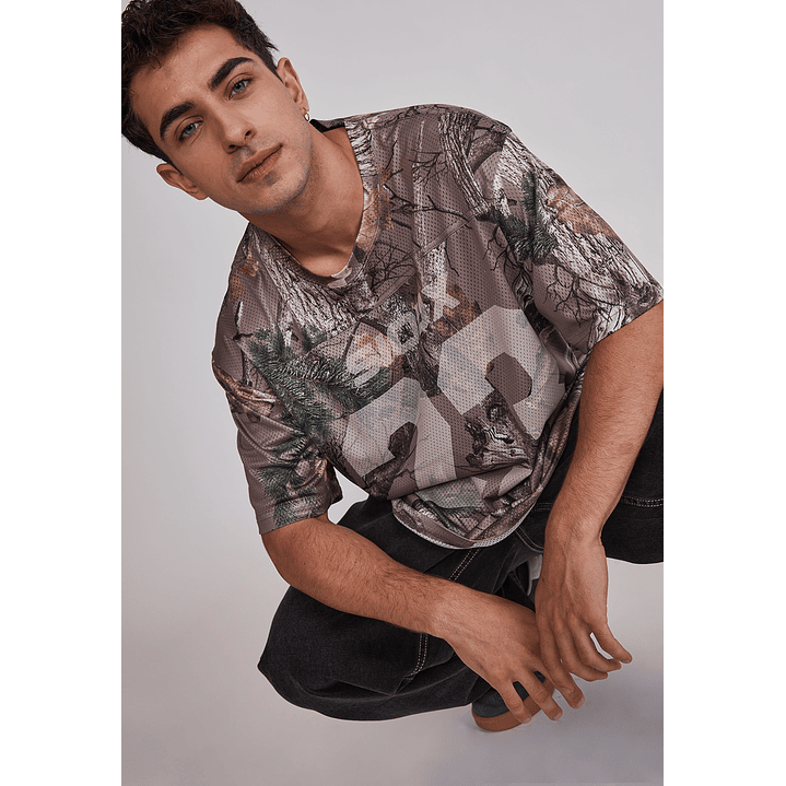 Polera Hombre Malla Fútbol Café Sioux 3