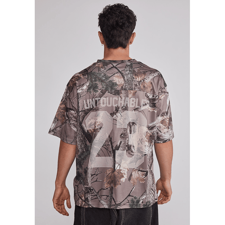 Polera Hombre Malla Fútbol Café Sioux 5