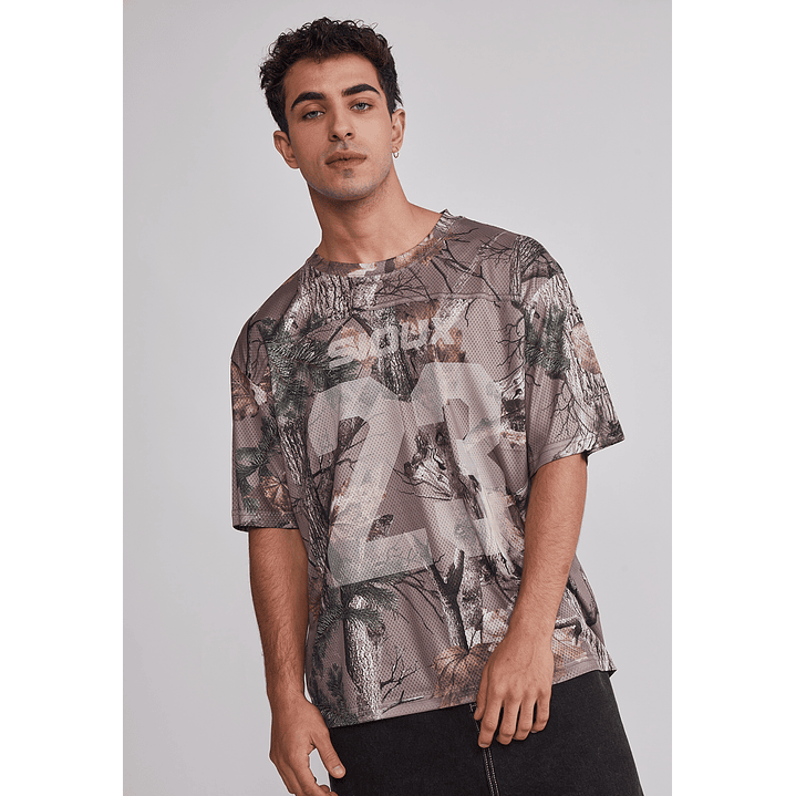 Polera Hombre Malla Fútbol Café Sioux 1