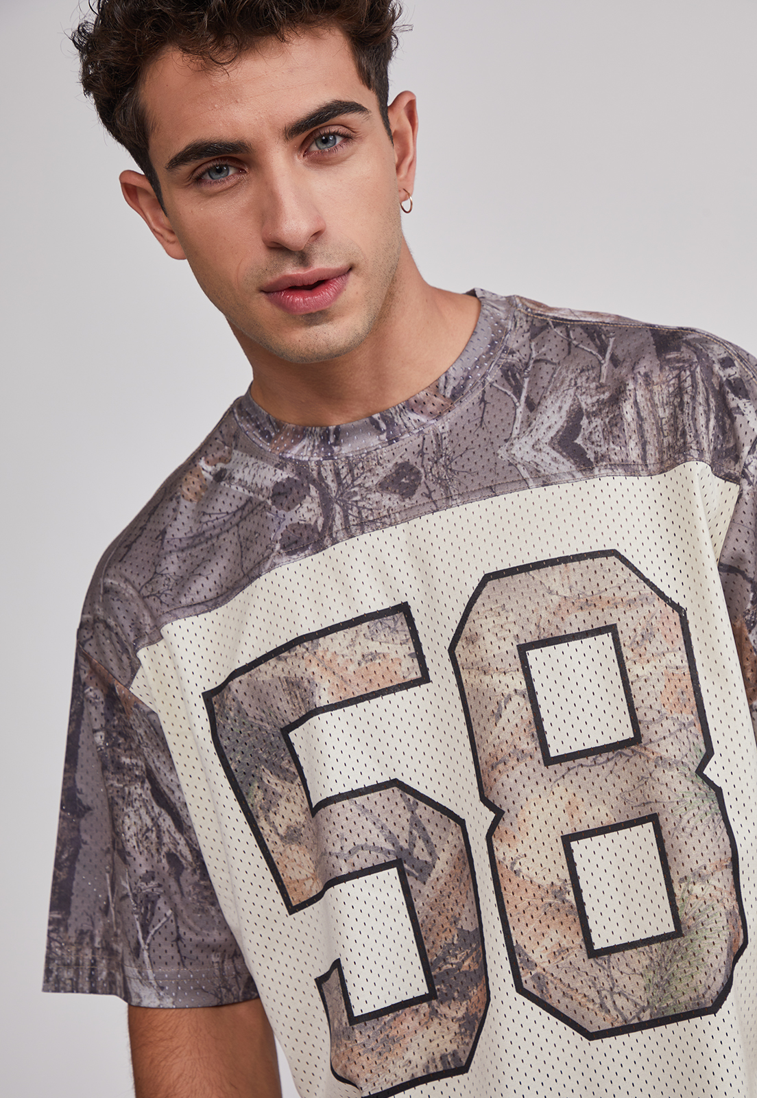 Polera Hombre Camuflado Fútbol Café Sioux 5