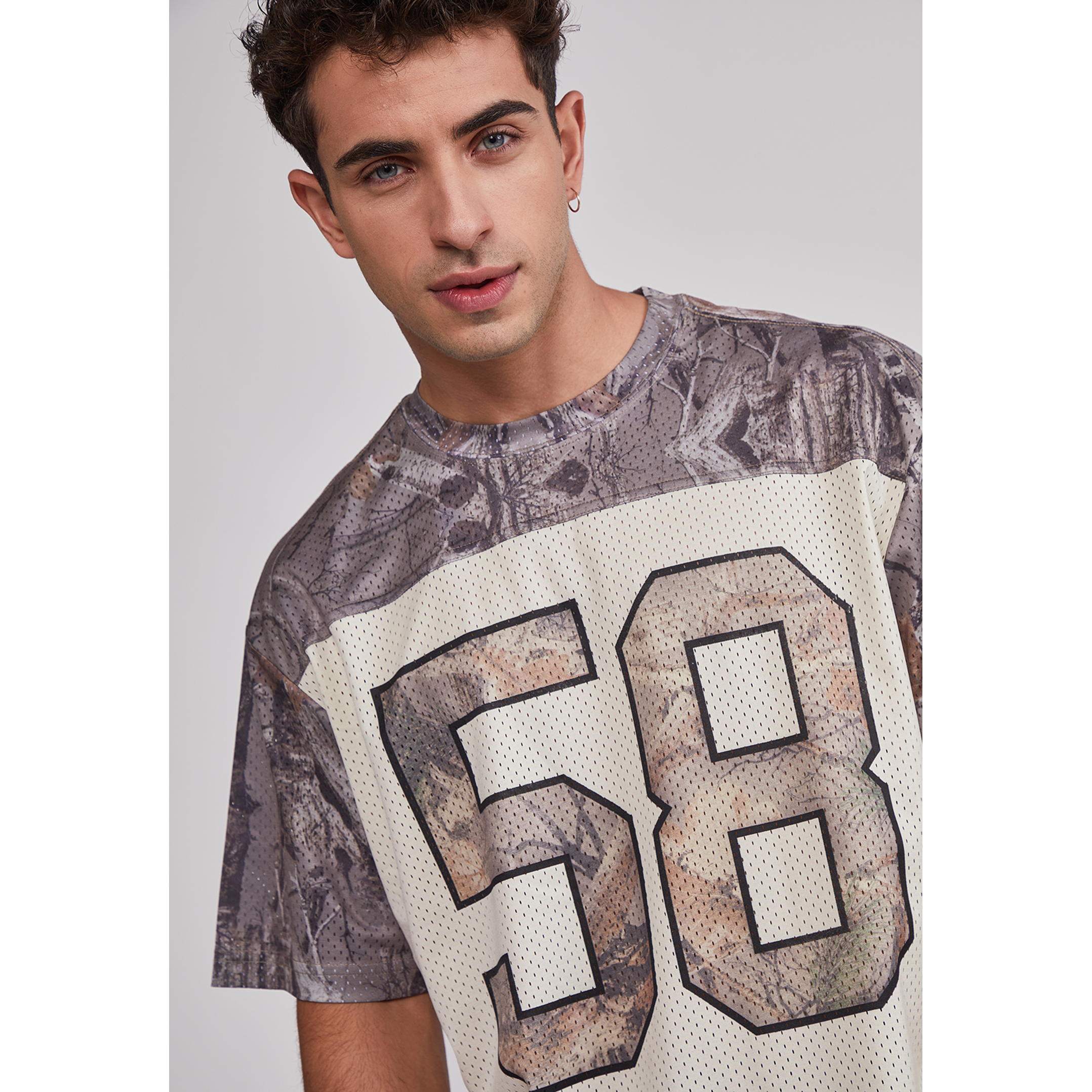 Polera Hombre Camuflado Fútbol Café Sioux 4