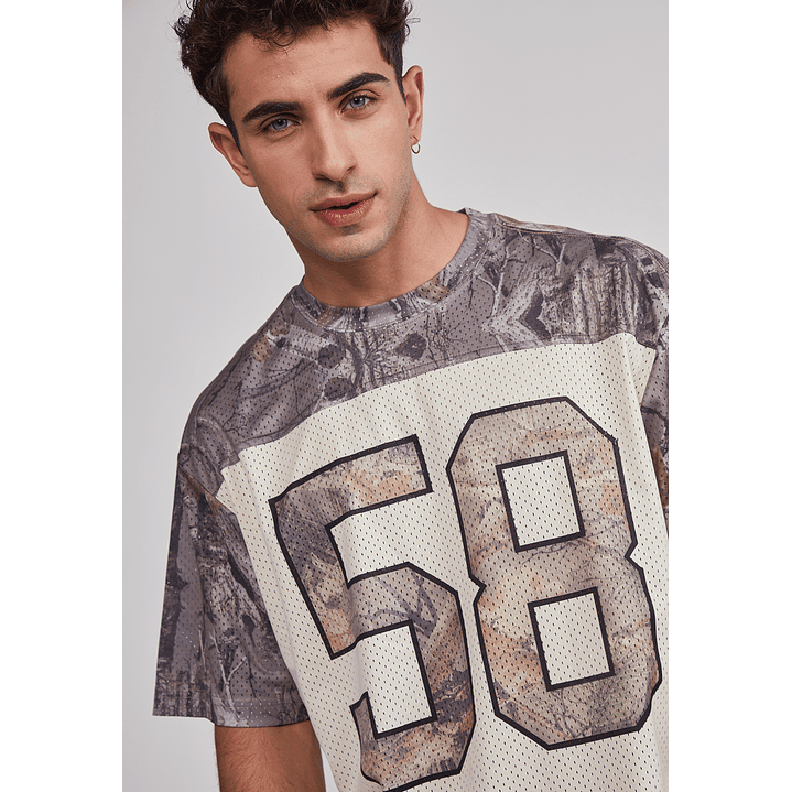 Polera Hombre Camuflado Fútbol Café Sioux 4