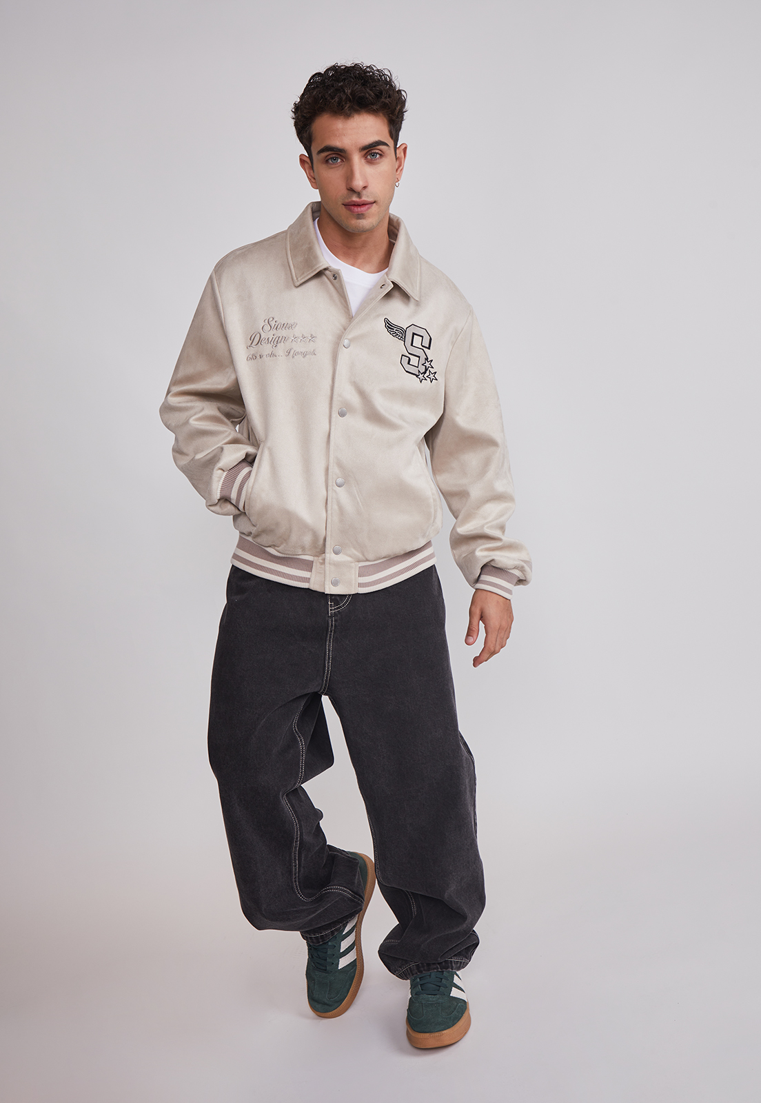 Chaqueta Hombre Efecto Parches Beige Sioux 3