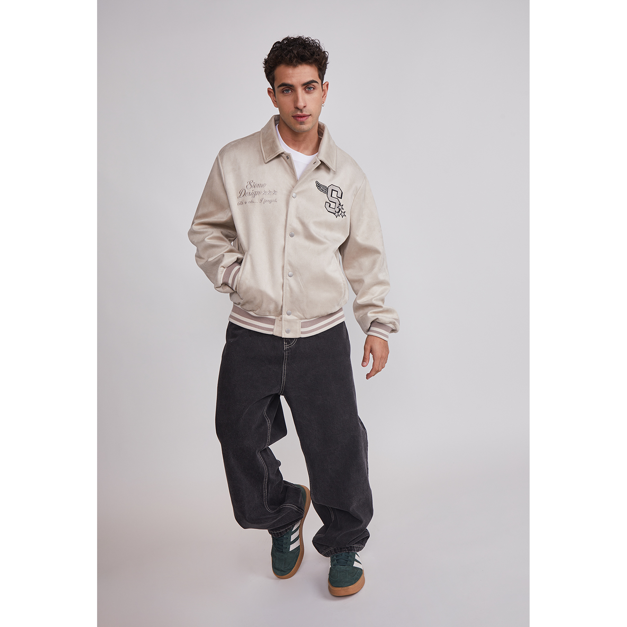 Chaqueta Hombre Efecto Parches Beige Sioux 2